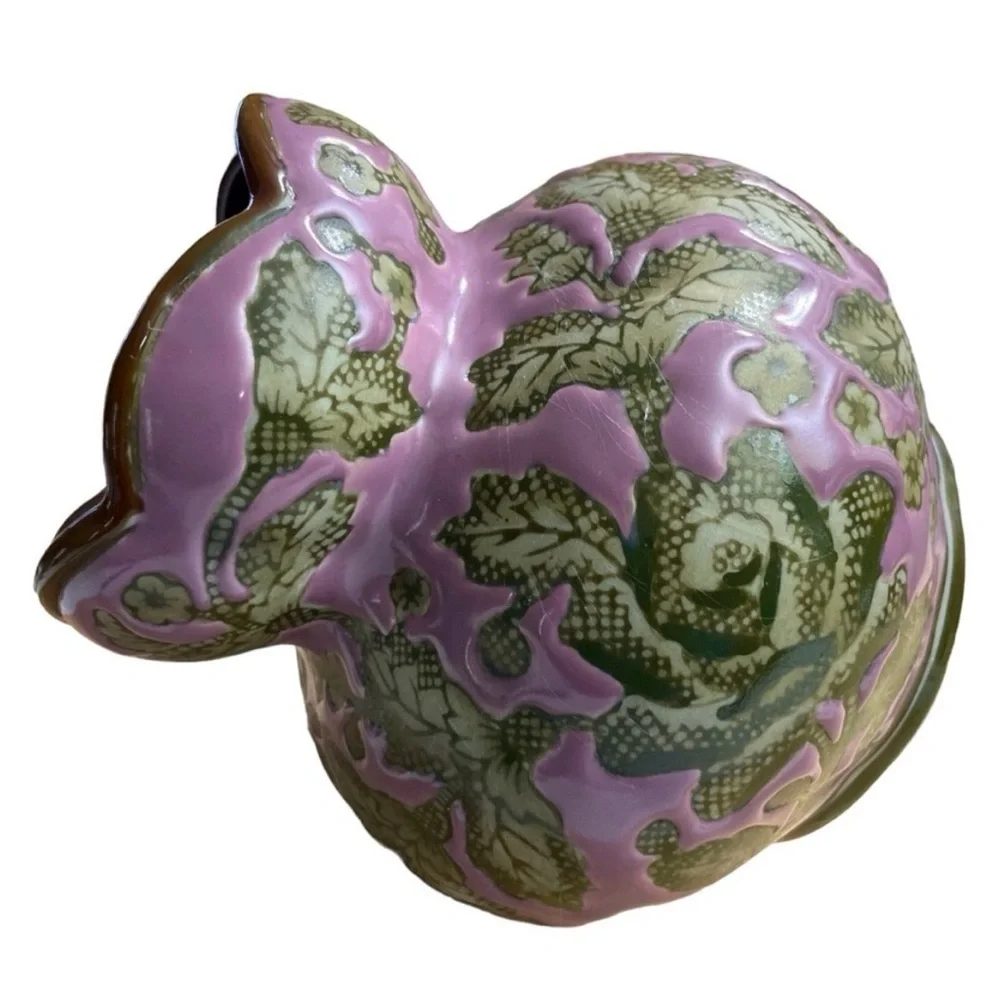 China Blue Fine Porcelain Seymour
Mann Pot Vase Pink W/ Green
Floral Design - Picture 4 of 16